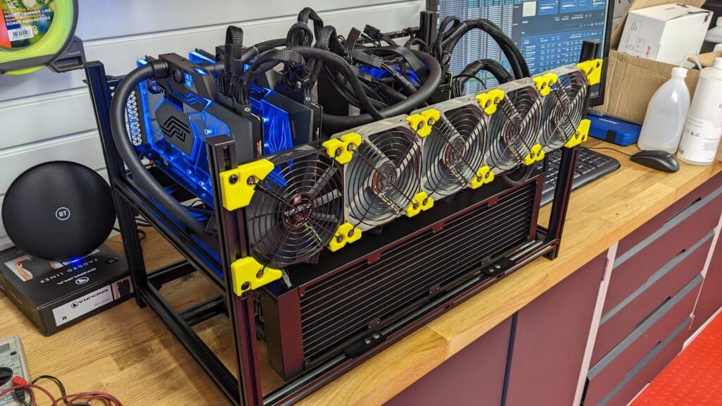 Version 1 of my finished mining rig