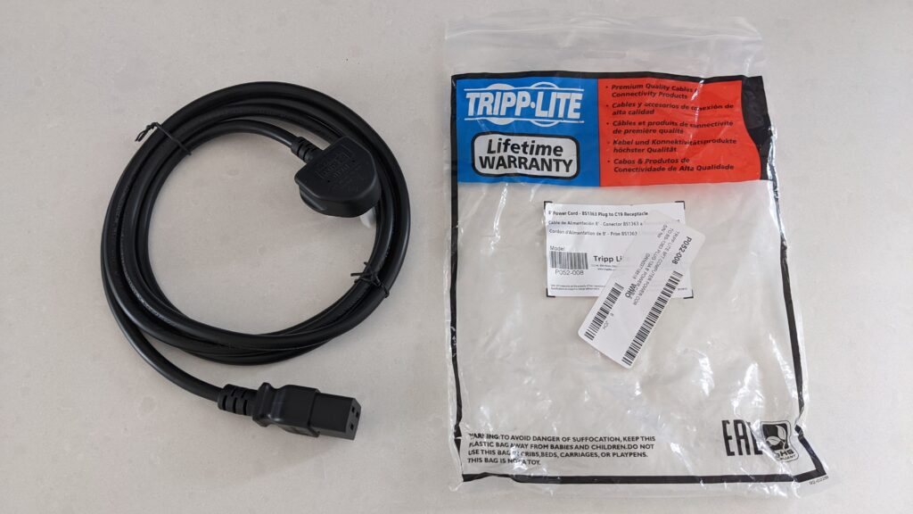 tripp-lite C19 mains cable