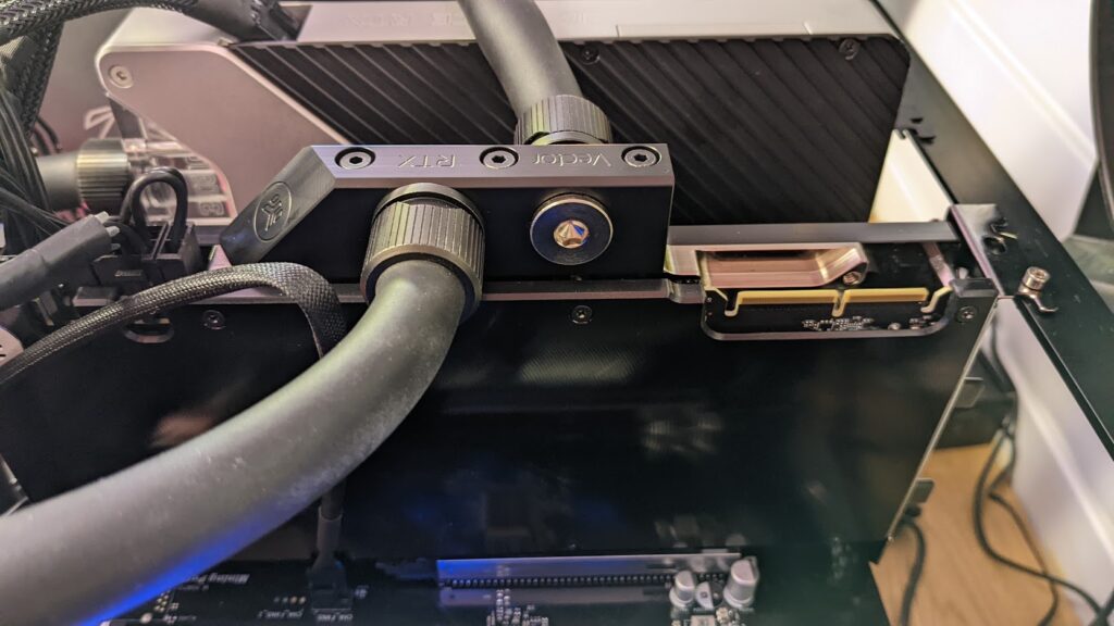 Finished and installed Zotac 3090 water block conversion 
